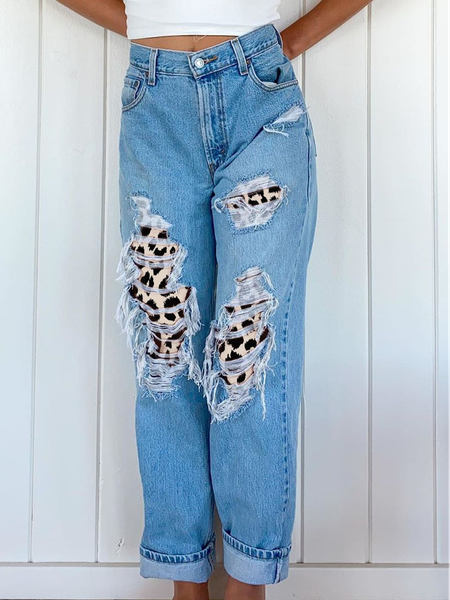 

Vintage Regular Fit Pants, Blue, Pants