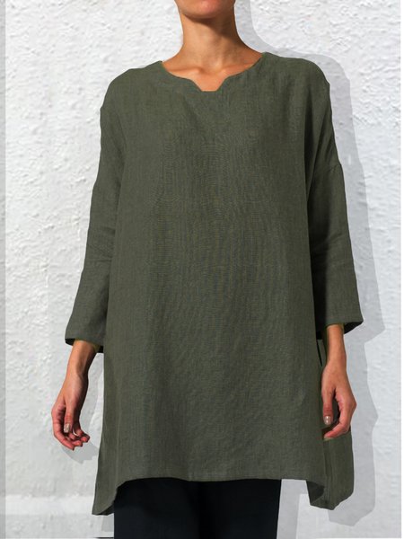 

V Neck Shirts & Tops, Deep green, Tops
