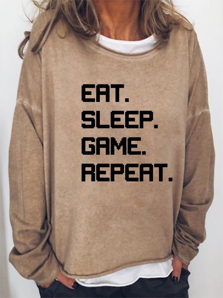 

Eat Sleep Game Repeat Sweatshirts, Light brown, Hoodies&Sweatshirts
