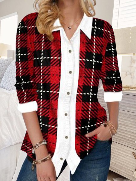 

Buttoned Casual Shirts & Tops, Red, Blouses & Shirts