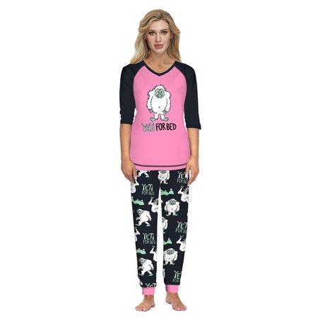 Casual V Neck Suits, Pink, Suit Set