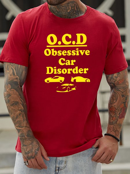 

OCD Obsessive Car Disorder Men's Tee, Red, T-shirts