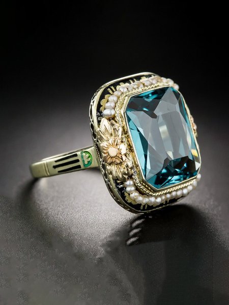 

Kyanite Ring, Golden, Rings