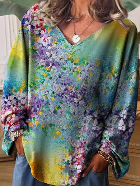 

Floral Vacation Shirts & Tops, Multicolor, Tops