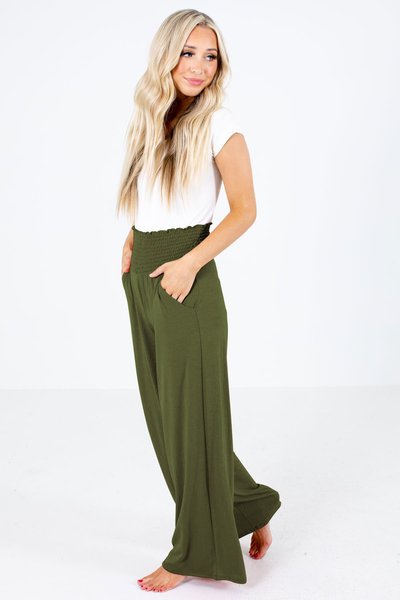 

Casual Loosen Pants, Army green, Pants