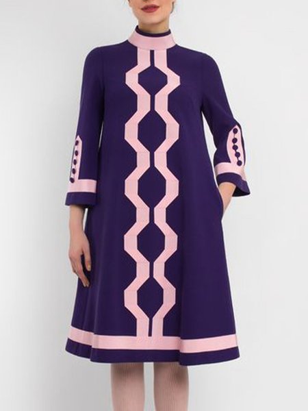 

Loosen Daily A-Line Midi Dress, Purple, Mini Dresses