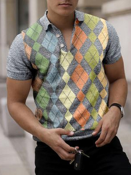 

Polo Casual Short Sleeve Shirts & Tops, As picture, polo