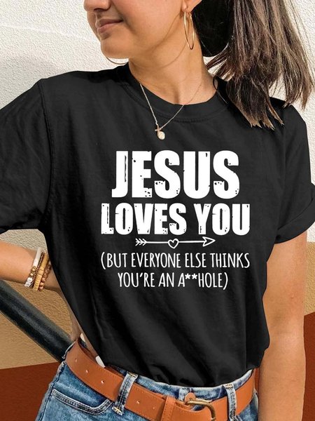 

Loosen Casual Shirts & Tops, Black, Tops