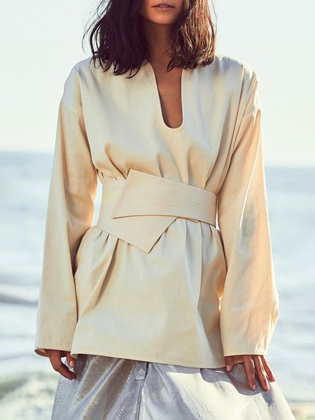 

Statement Plain Regular Fit Daily Top, Apricot, Tops