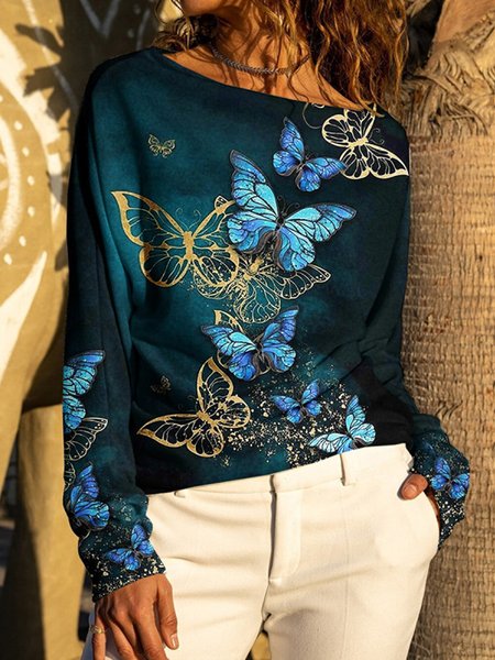 

Vacation Crew Neck Shirts & Tops, Multicolor, Tops
