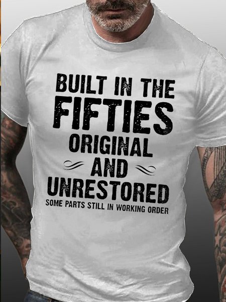 Built-In The Fifties Original And Unrestored Cotton Shirts & Tops, White, T-shirts