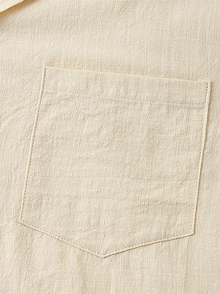 

American Casual linen Half Sleeve Shirt, Khaki, Men's t-shirts