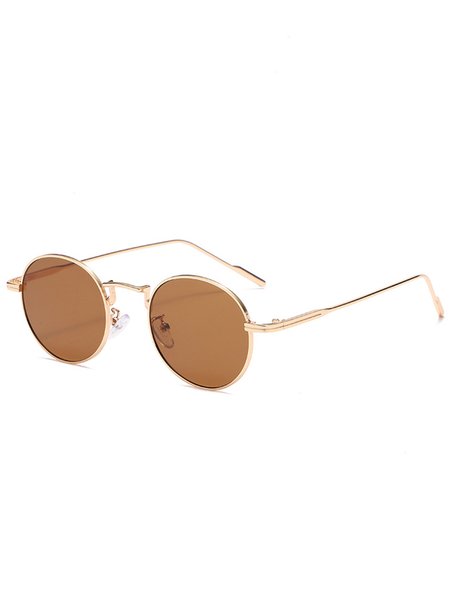 

Vintage Metal Round Frame Glasses, Color4, Accessories