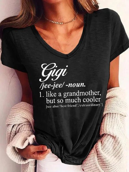 

Crew Neck Casual Cotton Blends Shirts & Tops, Black, T-Shirts