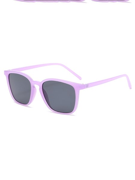 

Personalized Candy Color Square Frame Sunglasses, Purple, Accessories