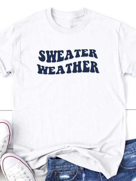

Sweater Weather T-Shirt, White, T-shirts
