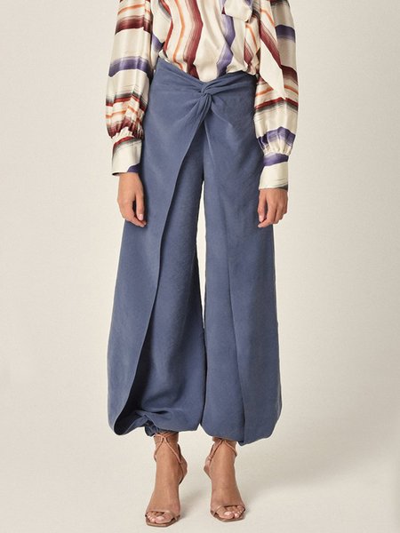 

Daily Household Regular Fit Pants, Blue, Wide Leg Pants