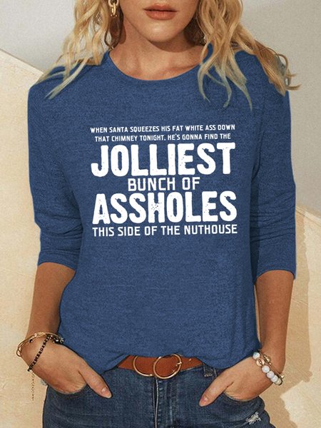 

Jolliest Bunch of A-Holes Women's Sweatshirt, Blue, Hoodies&Sweatshirts