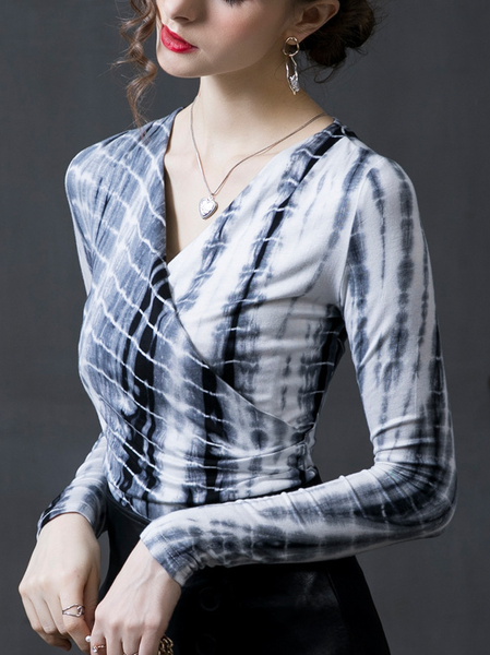 

Elegant Cross Front Slim fit Top, White, Blouses and Shirts