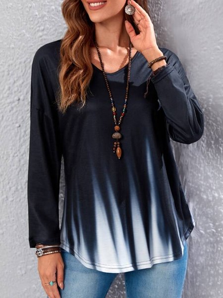 

Tie Dye Drop Shoulder Tee, Multicolor, Tops