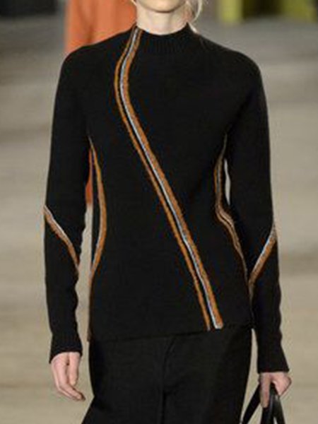 

Daily Household Striped Regular Fit Top, Black, Tops