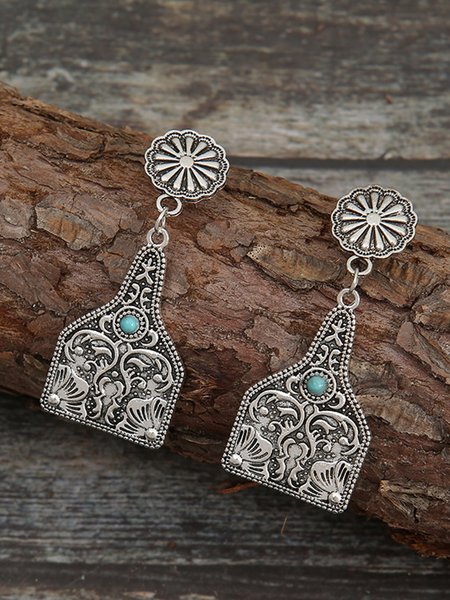 

Vintage Alloy Wine Bottle Earrings, As picture, Earrings
