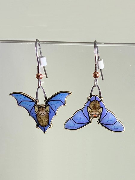 

Bat Pearl Earrings, As picture, Earrings