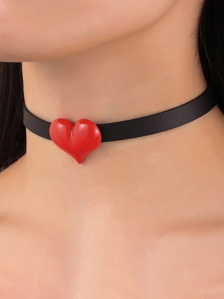 

Love Leather Necklace, As picture, Necklaces