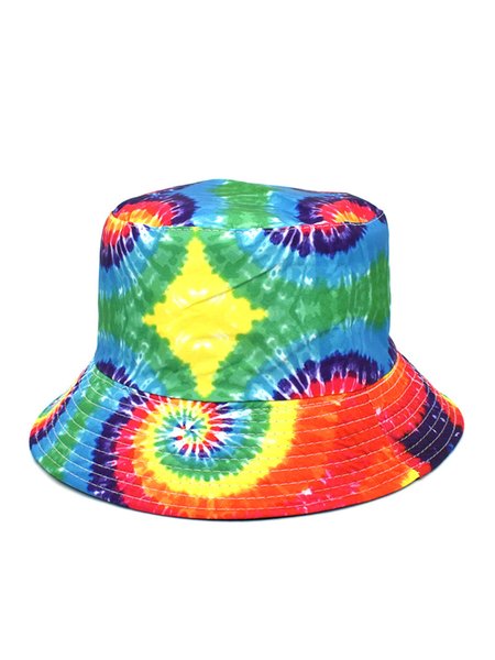 

Cotton Abstract Print Bucket Hat, 6#, Hats