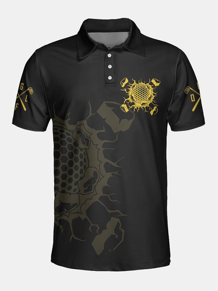 

Golf short sleeve polo shirt, Black, Men's t-shirts