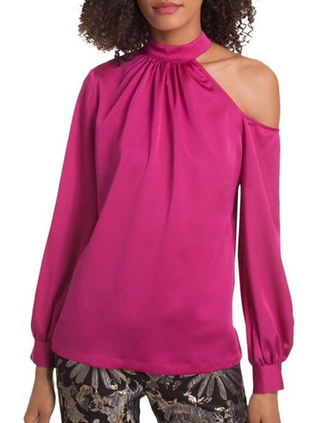 

Daily Date Regular Fit Elegant Top, Rose red, Blouses and Shirts