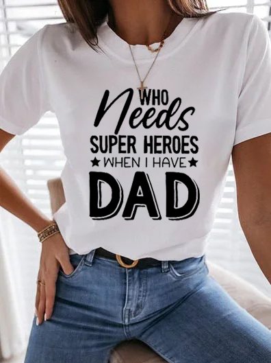 

Who Needs A Super Hero Casual Shirts & Tops, White, T-shirts