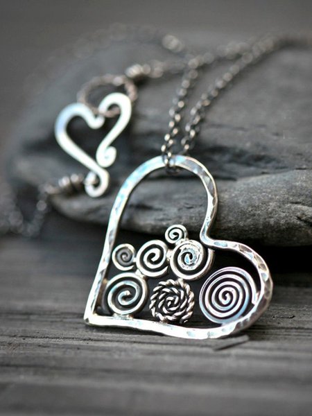 

Vintage Alloy Love Necklace, As picture, Necklaces