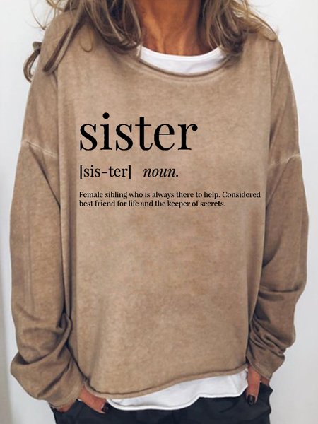 

Sister Definition Women's Sweatshirts, Light brown, Hoodies&Sweatshirts