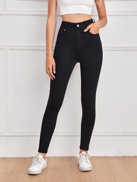 

High waist skinny black jeans, Jeans