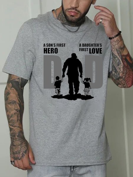 

Best Dad Casual Short Sleeve T-shirt, Light gray, T-shirts