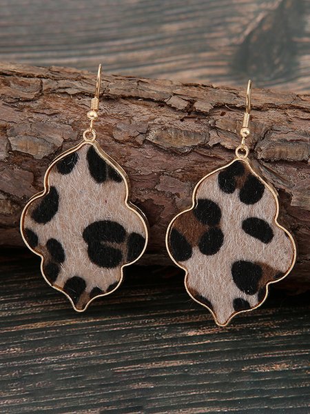 

Alloy Leopard Earrings, As picture, Earrings