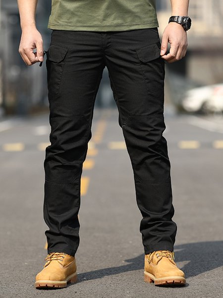 

Men’s Cotton Blends Casual Pants, Black, Pants