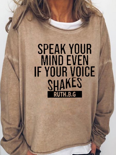 

Speak Your Mind Casual Sweatshirts, Light brown, Hoodies&Sweatshirts
