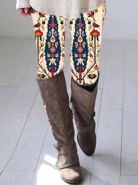 

Vintage Loosen Leggings, Apricot, Leggings