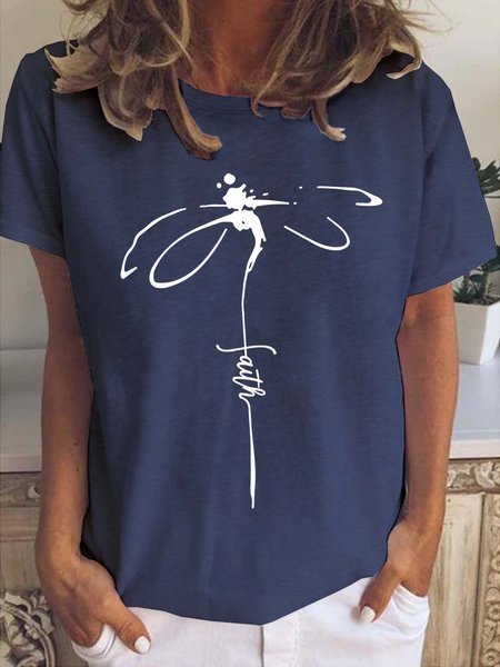 

Dragonfly Faith Women's T-shirt, Deep blue, T-shirts