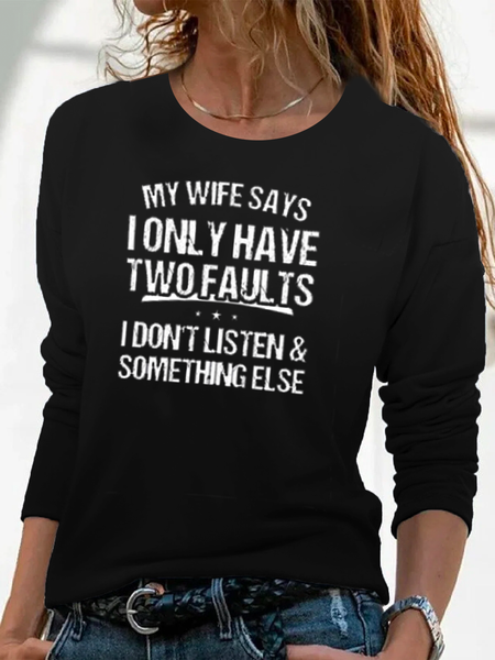 I Only Have 2 Faults Funny Shirts Funny T Shirts, Black, T-Shirts