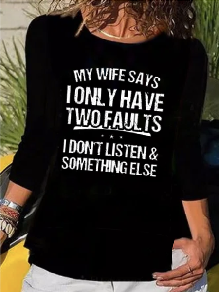 

I Only Have 2 Faults Funny Shirts Funny T Shirts, Black, T-Shirts