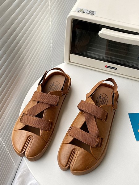 

Couple Personalized Comfortable Split Toe Sandals, Brown, Sandals