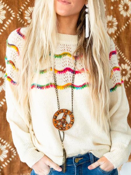 

Wool/Knitting Casual Loosen Sweater, Multicolor, Knitwear & Sweaters