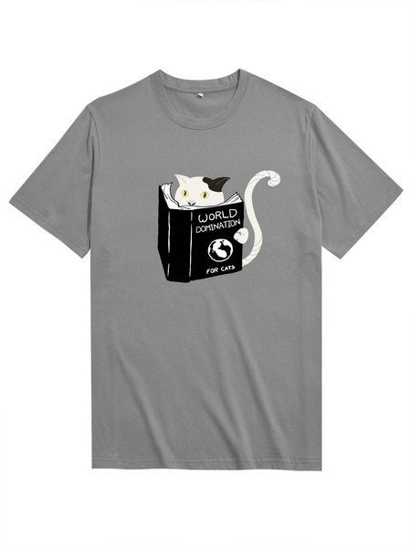 

Unocis Mr. White Funny Cotton Short Sleeve Shirts & Tops, Gray, T-shirts