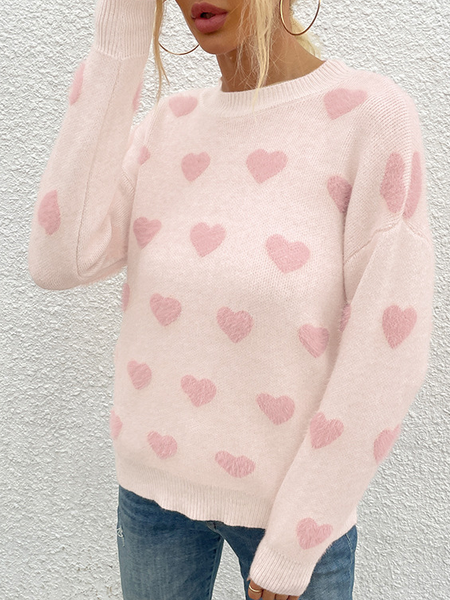 

Valentine's Day Regular Fit Sweater, Pink, Sweatshirts & Hoodies