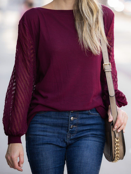 

Regular Fit Vintage Shirts & Tops, Wine red, Tops