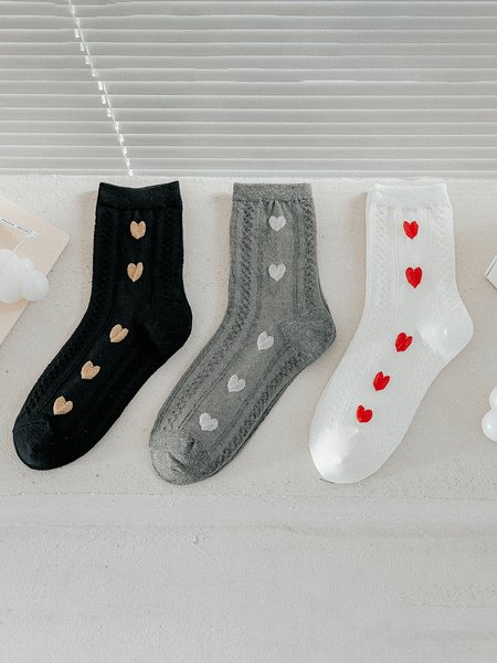 

3 Pairs Of Suit Valentine's Day Gift Socks, As picture, Socks