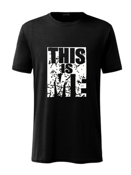 

THIS IS ME Culture T-Shirts Printed Cotton letters, Black, T-Shirts